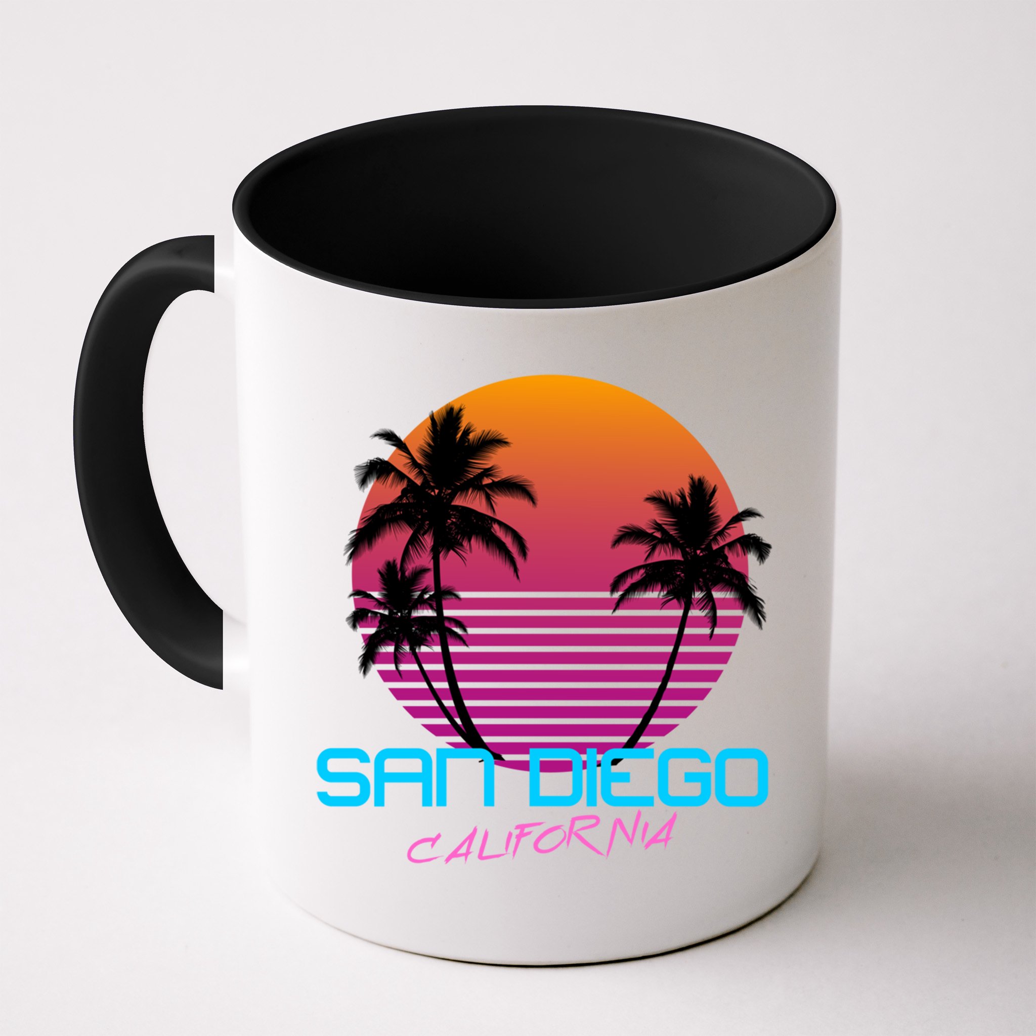 San Diego California Retro 80s Funny Gift Mug