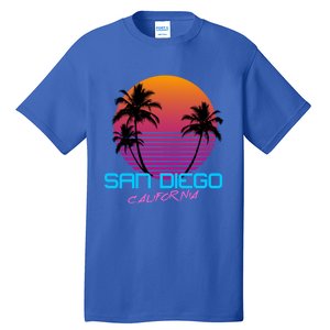 San Diego California Retro 80s Funny Gift Tall T-Shirt