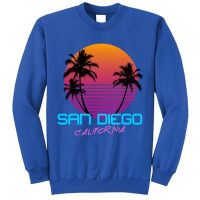 San Diego California Retro 80s Funny Gift Tall Sweatshirt