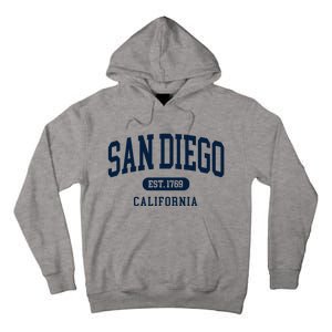 San Diego California Est 1769 Arched Text Tall Hoodie