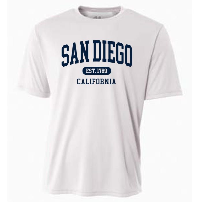 San Diego California Est 1769 Arched Text Cooling Performance Crew T-Shirt