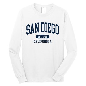 San Diego California Est 1769 Arched Text Long Sleeve Shirt