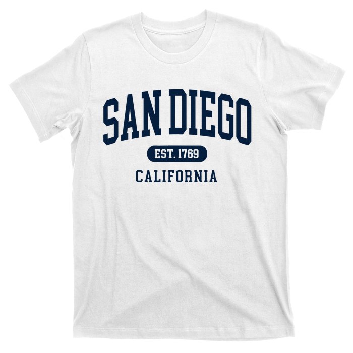 San Diego California Est 1769 Arched Text T-Shirt