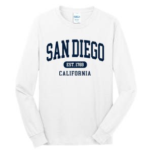 San Diego California Est 1769 Arched Text Tall Long Sleeve T-Shirt