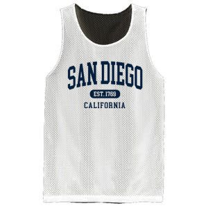 San Diego California Est 1769 Arched Text Mesh Reversible Basketball Jersey Tank