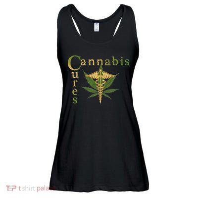 Sour Diesel Cannabis Cures Medical Smoke Weed Support Ladies Essential Flowy Tank