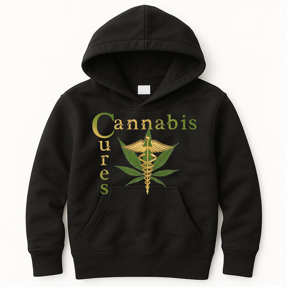 Sour Diesel Cannabis Cures Medical Smoke Weed Support Kids Hoodie