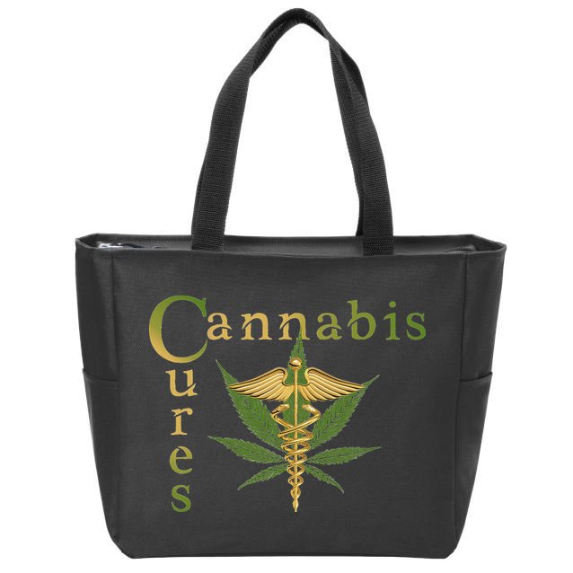 Sour Diesel Cannabis Cures Medical Smoke Weed Support Zip Tote Bag