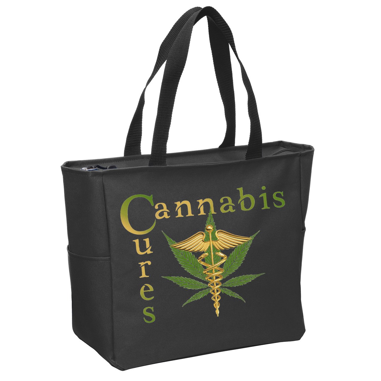 Sour Diesel Cannabis Cures Medical Smoke Weed Support Zip Tote Bag