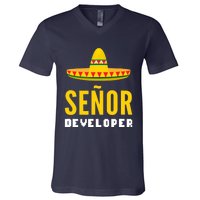 Senor Developer Computer Specialist V-Neck T-Shirt