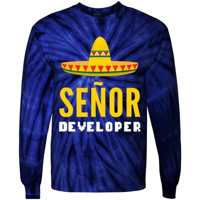 Senor Developer Computer Specialist Tie-Dye Long Sleeve Shirt