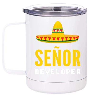 Senor Developer Computer Specialist 12 oz Stainless Steel Tumbler Cup