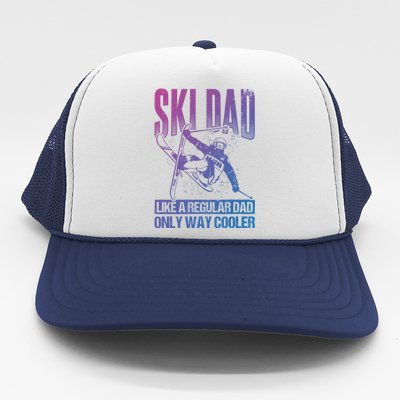 Ski Dad Cool Dad Best Dad Mountains Skiing Wintersport Gift Trucker Hat