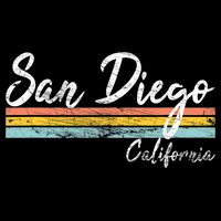 San Diego California Vintage Distressed Design Classic Backpack