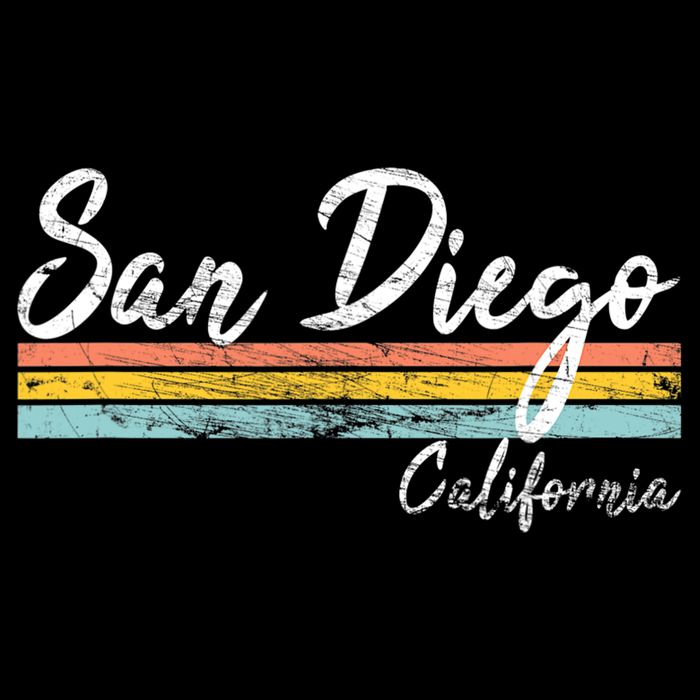 San Diego California Vintage Distressed Design Classic Backpack