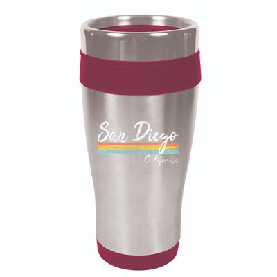 San Diego California Vintage Distressed Design Classic 16oz Travel Tumbler