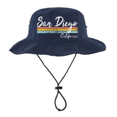 San Diego California Vintage Distressed Design Classic Bucket Hat