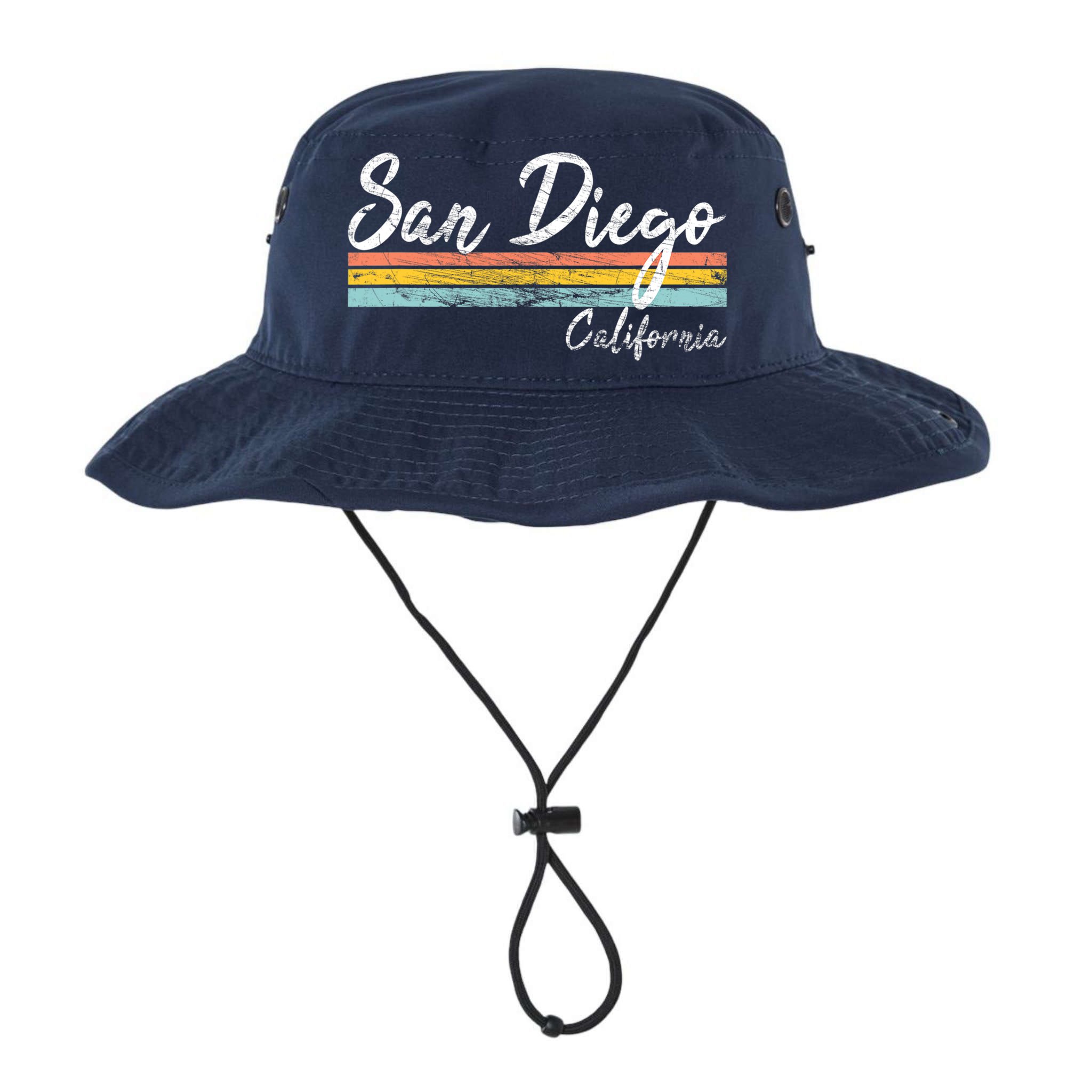 San Diego California Vintage Distressed Design Classic Bucket Hat