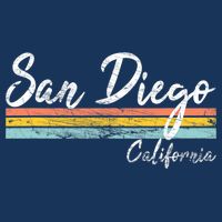 San Diego California Vintage Distressed Design Classic Bucket Hat