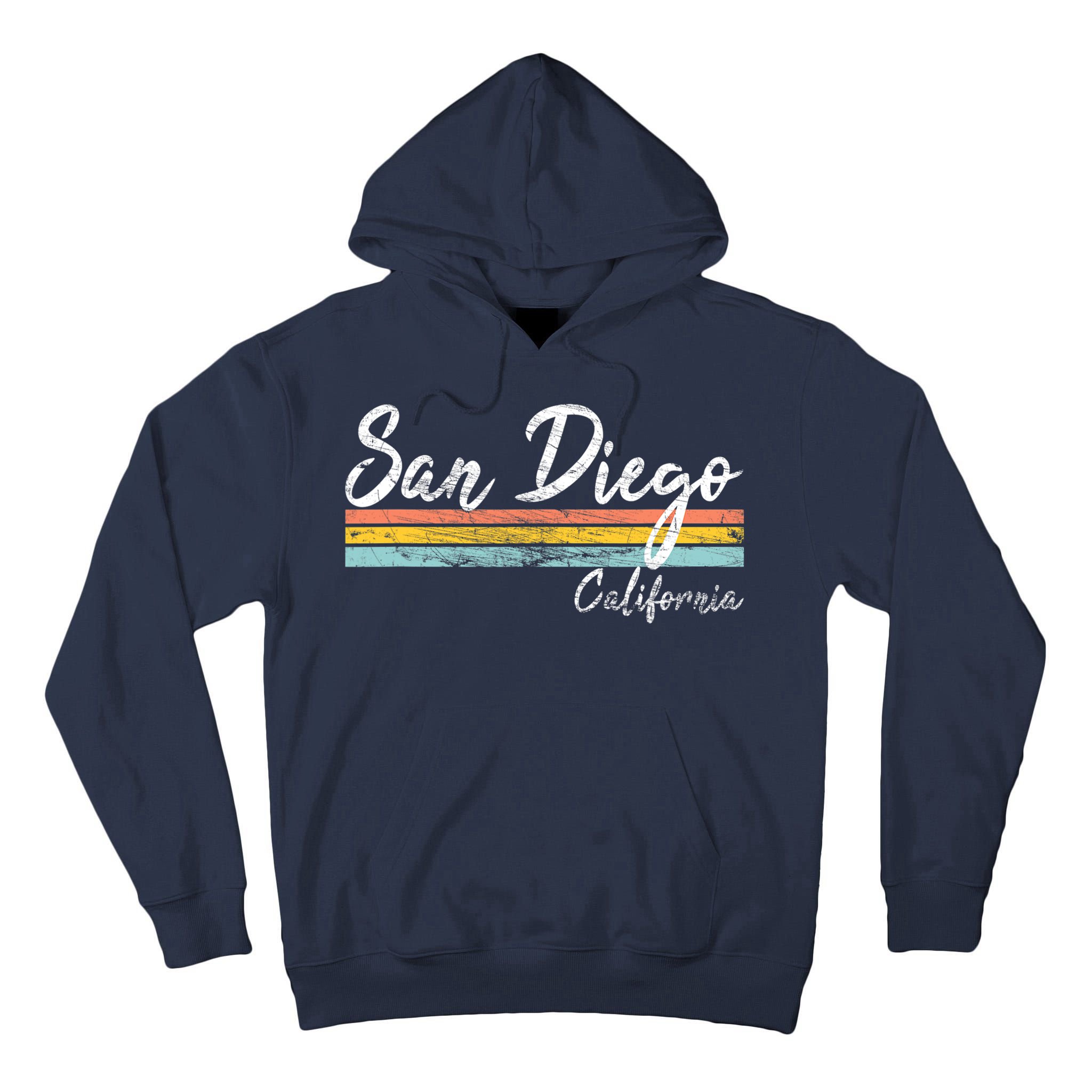 San Diego California Vintage Distressed Design Classic Tall Hoodie