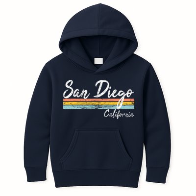 San Diego California Vintage Distressed Design Classic Kids Hoodie