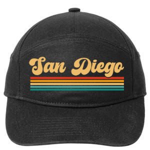 San Diego California 7-Panel Snapback Hat