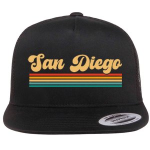 San Diego California Flat Bill Trucker Hat