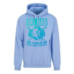 Ski Dad Cool Dad Best Dad Mountains Snowboard Skiing Gift Unisex Surf Hoodie