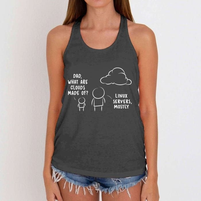 Software Developer Computer Engineer Nerd Funny Programmer Women's Knotted Racerback Tank