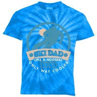 Ski Dad Cool Dad Gift Kids Tie-Dye T-Shirt