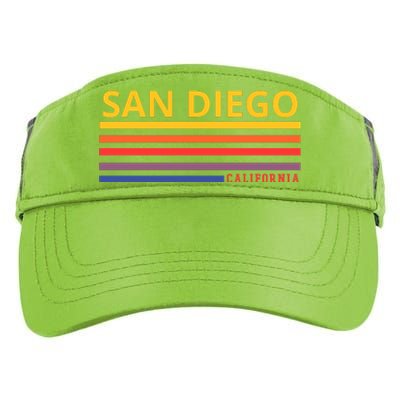 San Diego California Retro Adult Drive Performance Visor