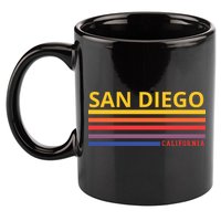 San Diego California Retro 11oz C Handle Ceramic Mug