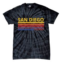 San Diego California Retro Tie-Dye T-Shirt