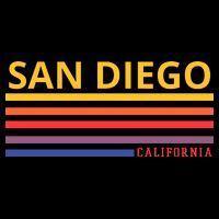 San Diego California Retro Tie-Dye T-Shirt