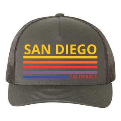 San Diego California Retro Yupoong Adult 5-Panel Trucker Hat