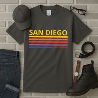 San Diego California Retro Tall T-Shirt