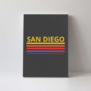 San Diego California Retro Canvas