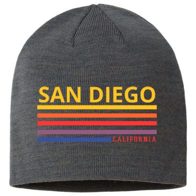 San Diego California Retro Sustainable Beanie