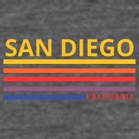 San Diego California Retro 25L Jumbo Tote