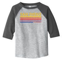 San Diego California Retro Toddler Fine Jersey T-Shirt