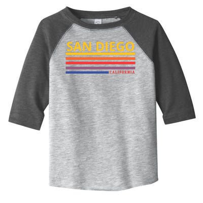 San Diego California Retro Toddler Fine Jersey T-Shirt