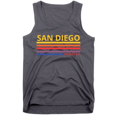 San Diego California Retro Tank Top