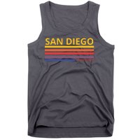 San Diego California Retro Tank Top