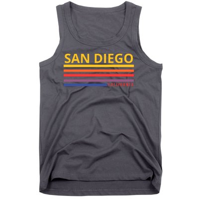 San Diego California Retro Tank Top