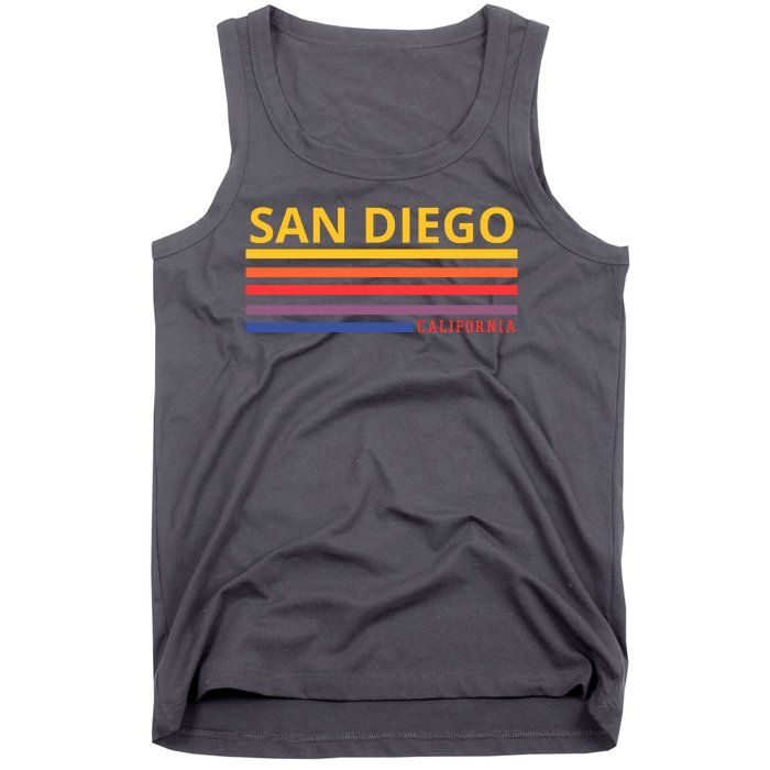 San Diego California Retro Tank Top