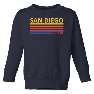 San Diego California Retro Toddler Sweatshirt