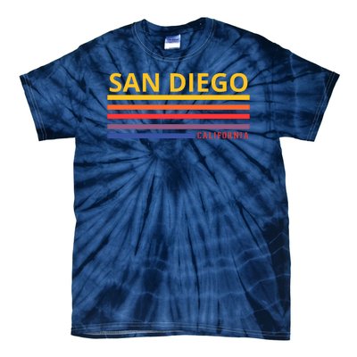 San Diego California Retro Tie-Dye T-Shirt