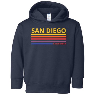 San Diego California Retro Toddler Hoodie