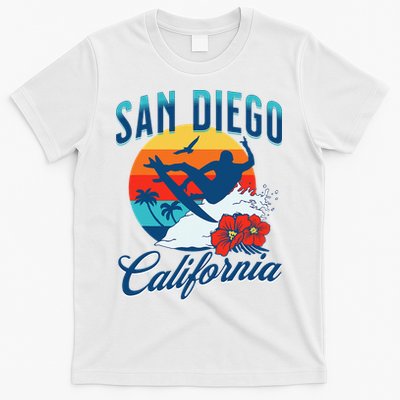 San Diego California Beach Surf Summer Vacation Vintage T-Shirt