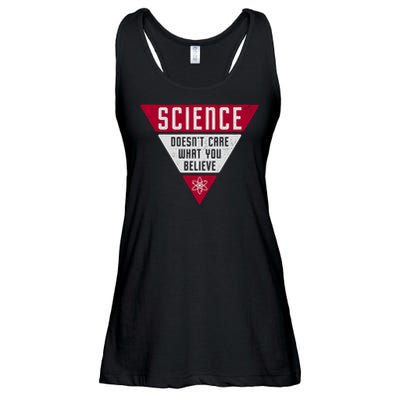 Science Doesn't Care What You Believe Ladies Essential Flowy Tank